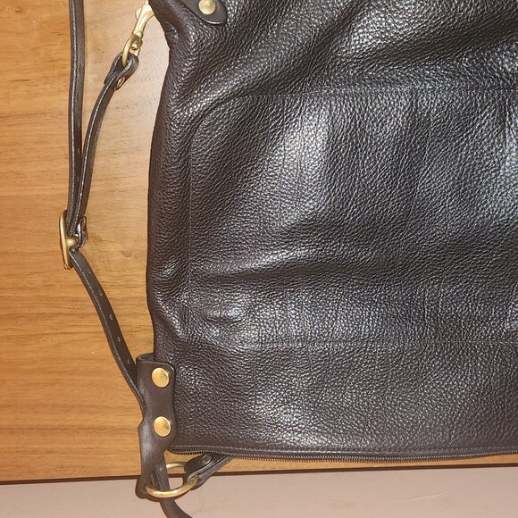 JMB Villa Sak Black Pebbled Leather Backpack & Shoulder Bag – Hardly Used! - Picture 5 of 9